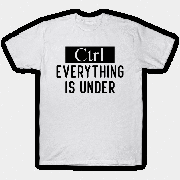 Everything is under control Ctrl T-Shirt by Daily Design